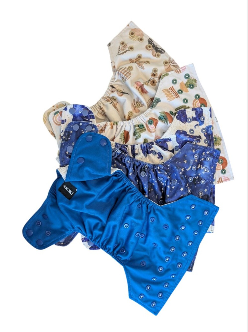 5 Lighthouse Kids Co. Diaper Covers, Size 1